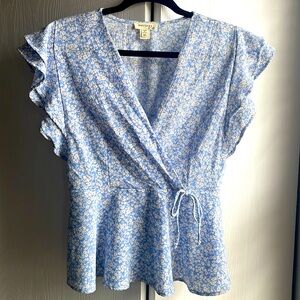 Monteau Mock Wrap Top XL